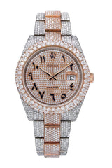 Datejust Custom Made 26 Carat Automatic Moissanite Watch