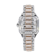 CS SKELETON TWO-TONE | Stainless Steel 41mm Moissanite Watch