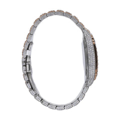 CS SKELETON TWO-TONE | Stainless Steel 41mm Moissanite Watch