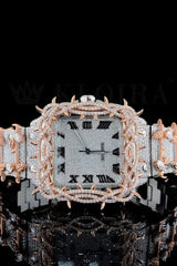 Stainless Steel 41mm 26 Carat Moissanite Watch (Special Order)