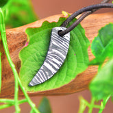 Wolf’s Tooth Pendant with adjustable leather cord