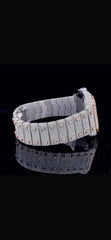 ETA Swiss Stainless Steel 41mm 26 Carat Moissanite Watch
