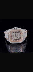 ETA Swiss Stainless Steel 41mm 26 Carat Moissanite Watch