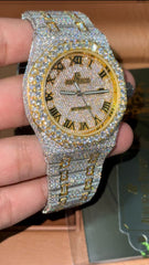 AP Stainless Steel 41mm Automatic Moissanite Watch