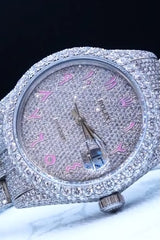 Rolex Stainless Steel 41mm 26 Carat Fully Automatic Moissanite Watch