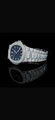 Stainless Steel 41mm 26 carat Moissanite Watch