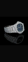 Stainless Steel 41mm 26 carat Moissanite Watch