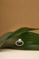 Fashion 1 Carat Moissanite Ring Pass Diamond Tester