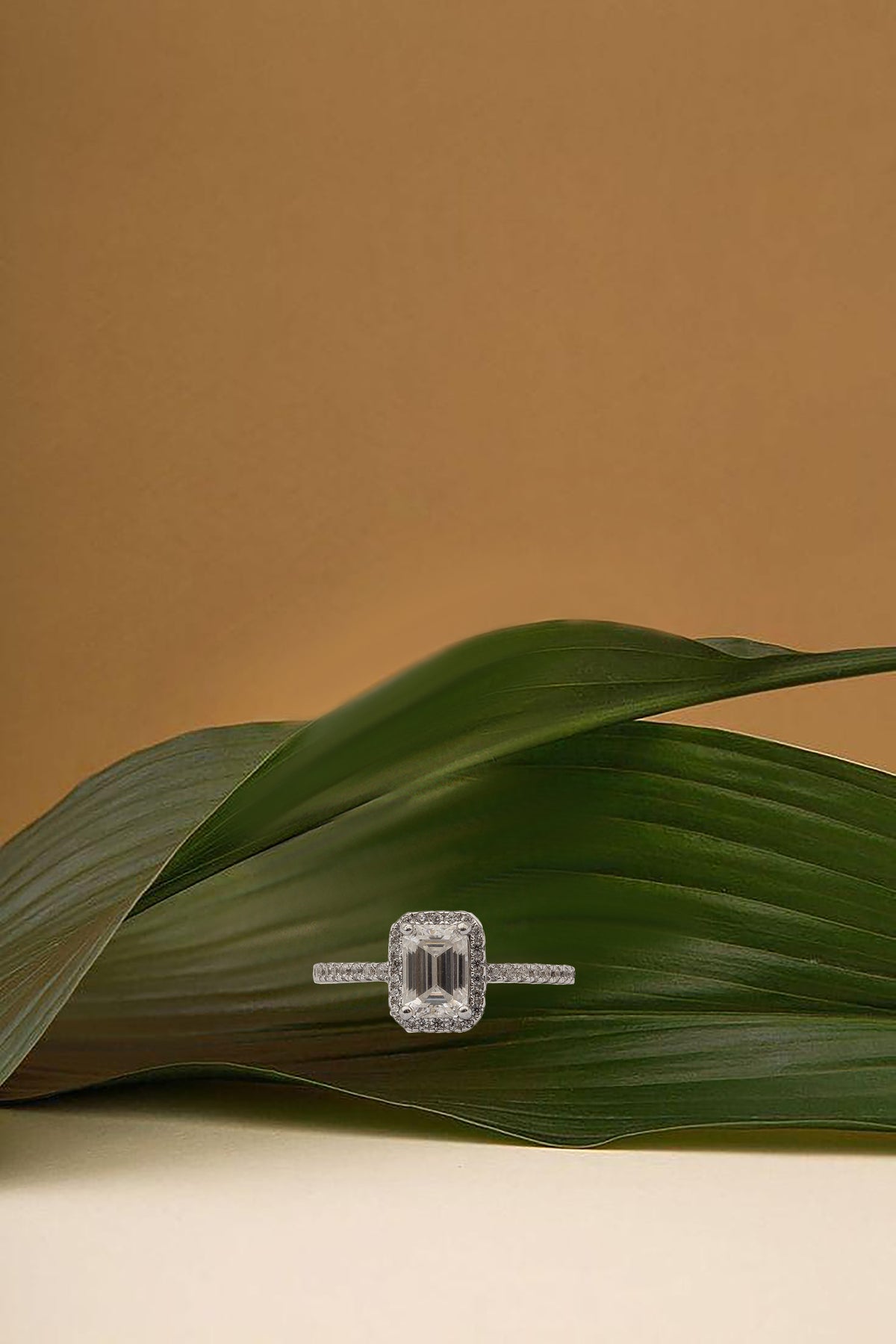 Fashion 1 Carat Moissanite Ring Pass Diamond Tester