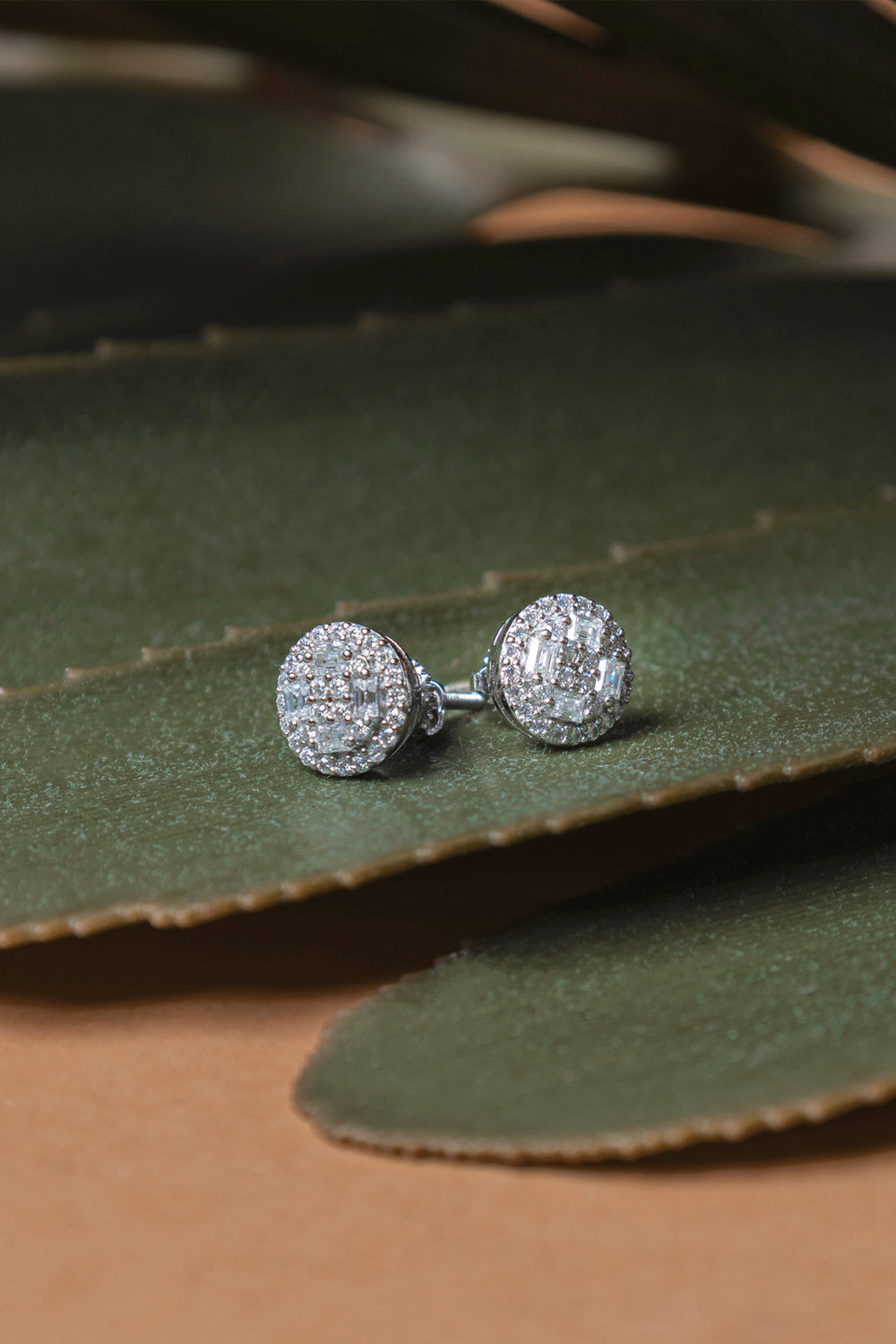 925 Sterling Silver 1 Carat Moissanite Earrings