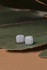 925 Sterling Silver 1 Carat Moissanite Earrings