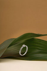 Fashion Moissanite Ring Pass Diamond Tester