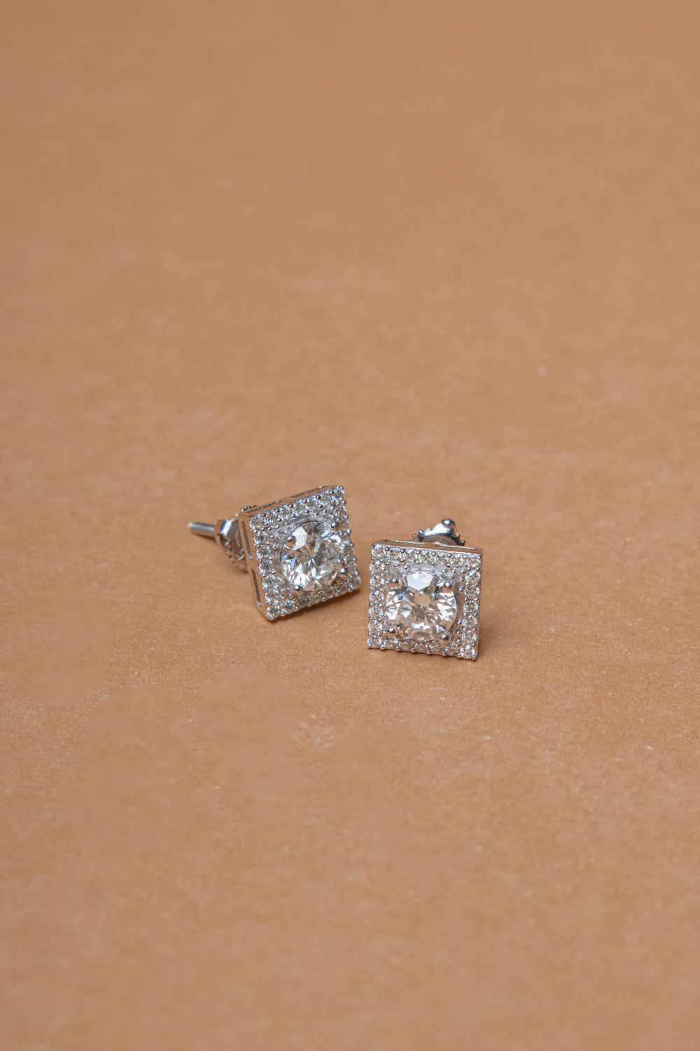 925 Sterling Silver 1 Carat Moissanite Earrings