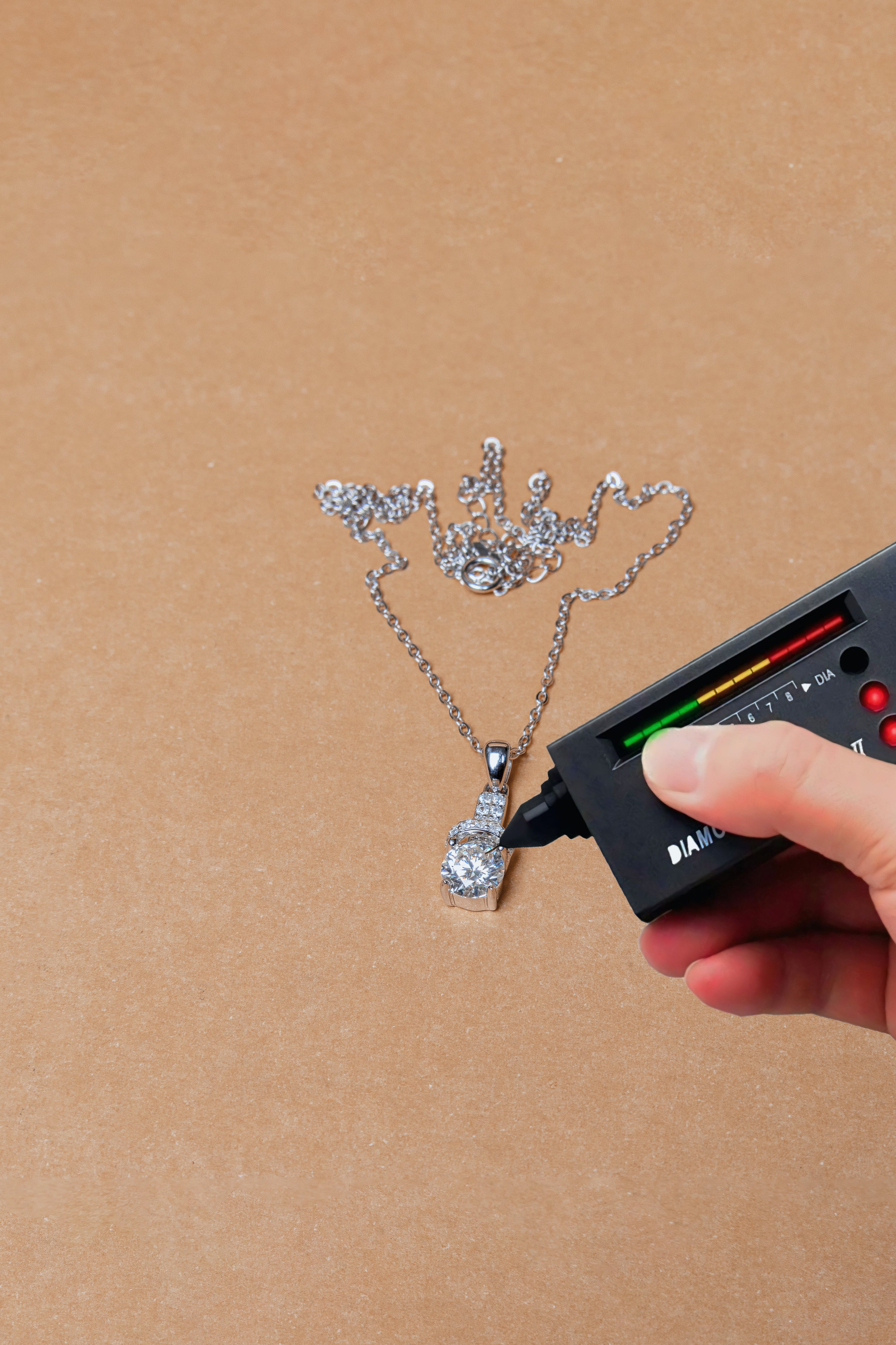 925 Sterling Silver 1 Carat Moissanite Necklace