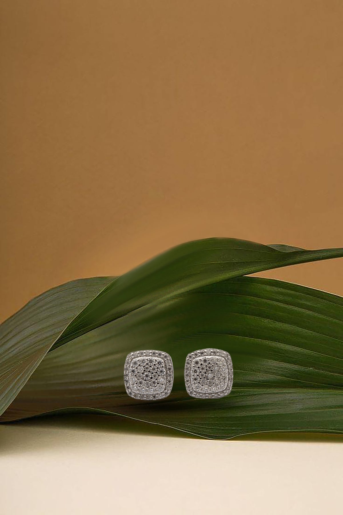 925 Sterling Silver 1 Carat Moissanite Earrings Main image