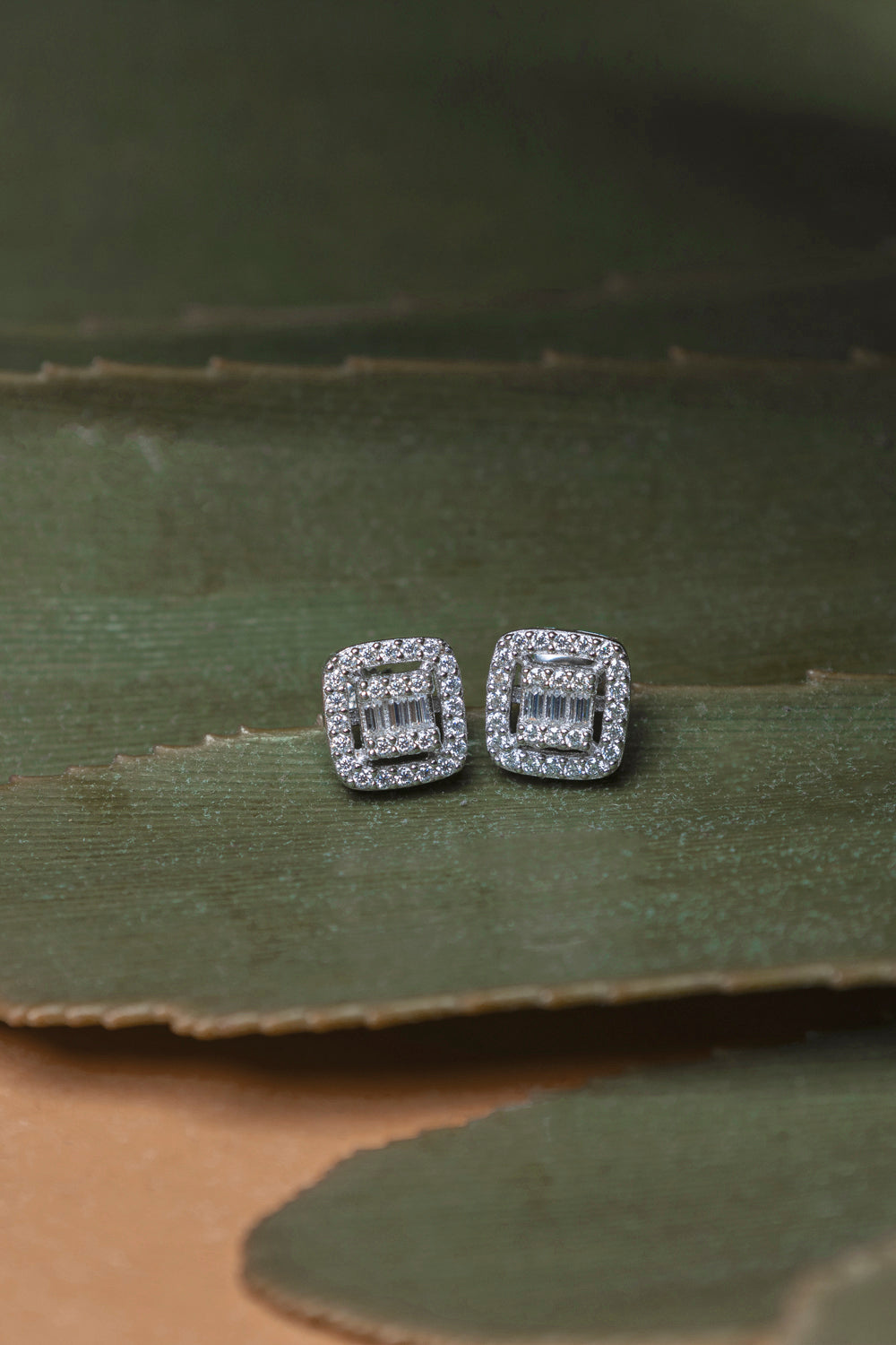 925 Sterling Silver 1 Carat Moissanite Earrings