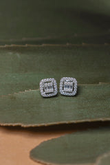 925 Sterling Silver 1 Carat Moissanite Earrings