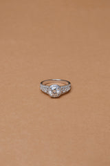 Sterling Silver Luxury Moissanite Ring