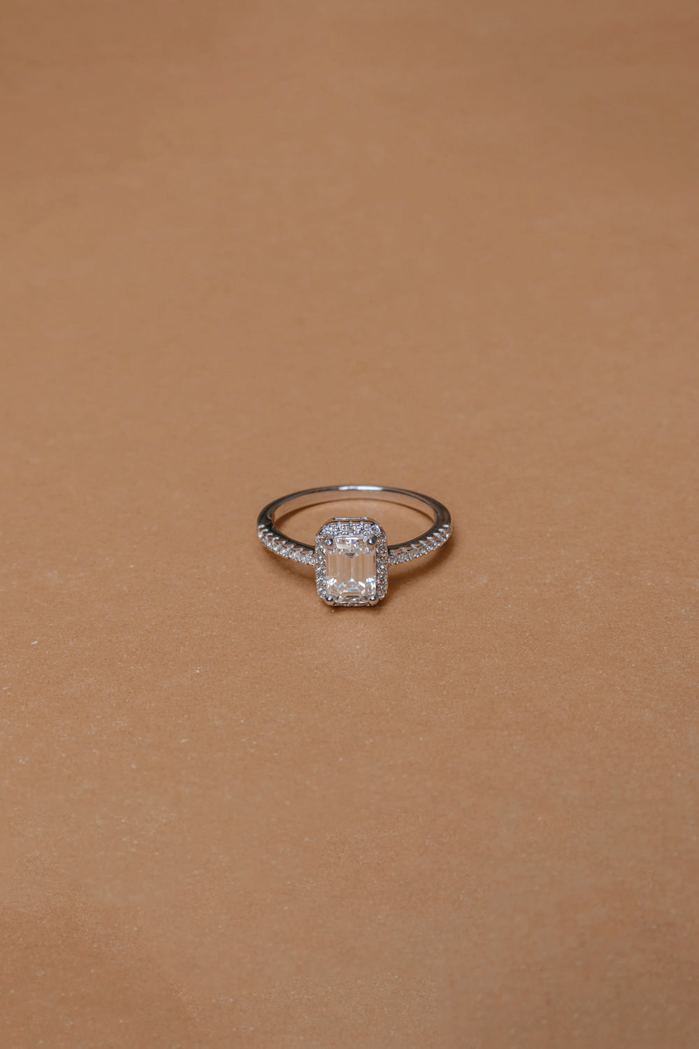 Fashion 1 Carat Moissanite Ring Pass Diamond Tester