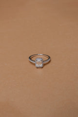 Fashion 1 Carat Moissanite Ring Pass Diamond Tester