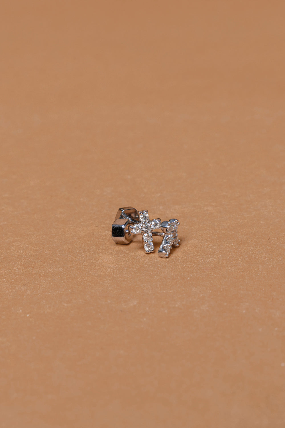 925 Sterling Silver Tiny Sparkling Moissanite Stud Earrings 0.18 Carat Secondary image