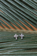 925 Sterling Silver Tiny Sparkling Moissanite Stud Earrings 0.18 Carat