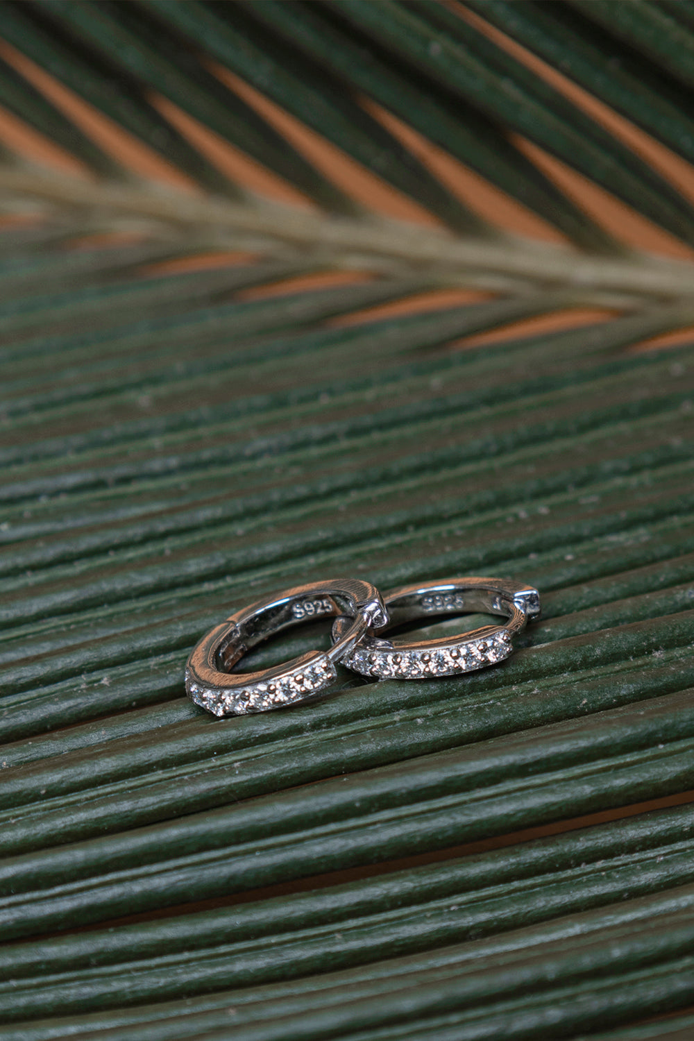 Round   925 Sterling Silver 0.27Carat Half Iced Out Moissanite Earrings