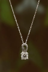 Sparkling S925 Silver  Jewelry Moissanite Necklace