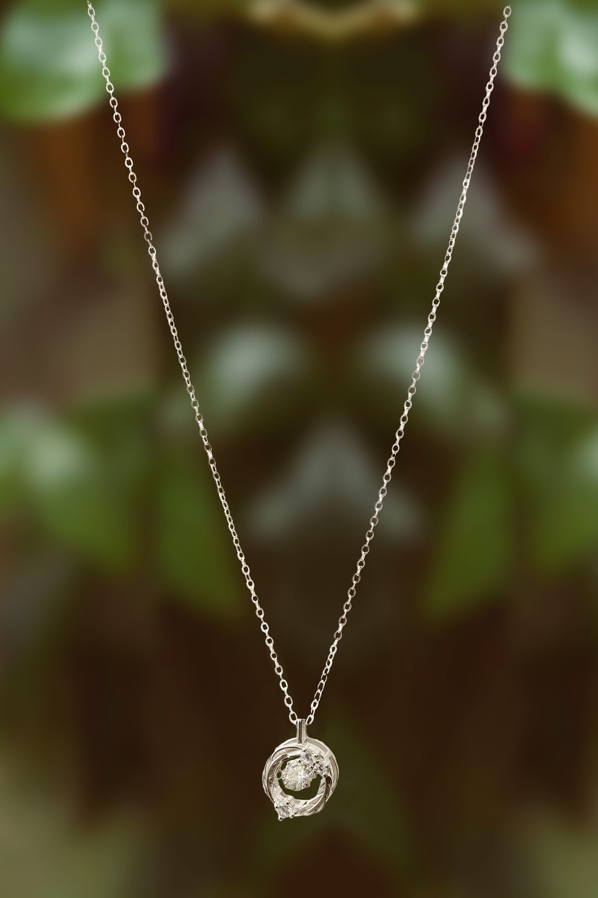 925 Sterling Silver Pendant Moissanite Diamond Necklace Main image