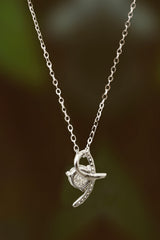 Sterling Silver 1Carat Moissanite Necklace Women