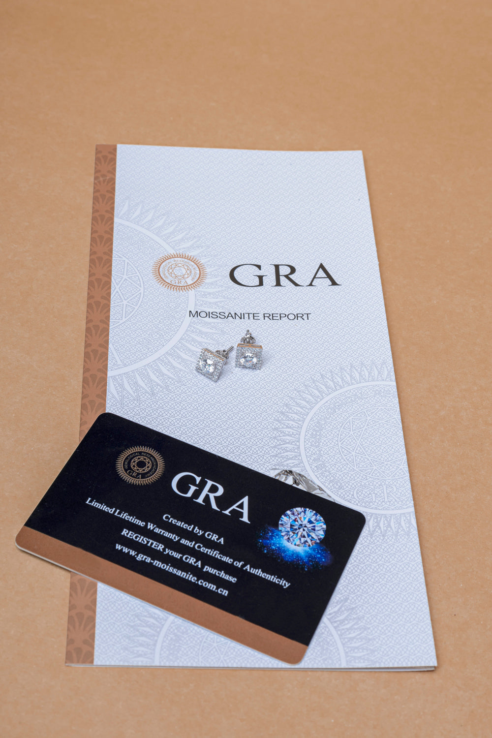 925 Sterling Silver 1 Carat Moissanite Earrings