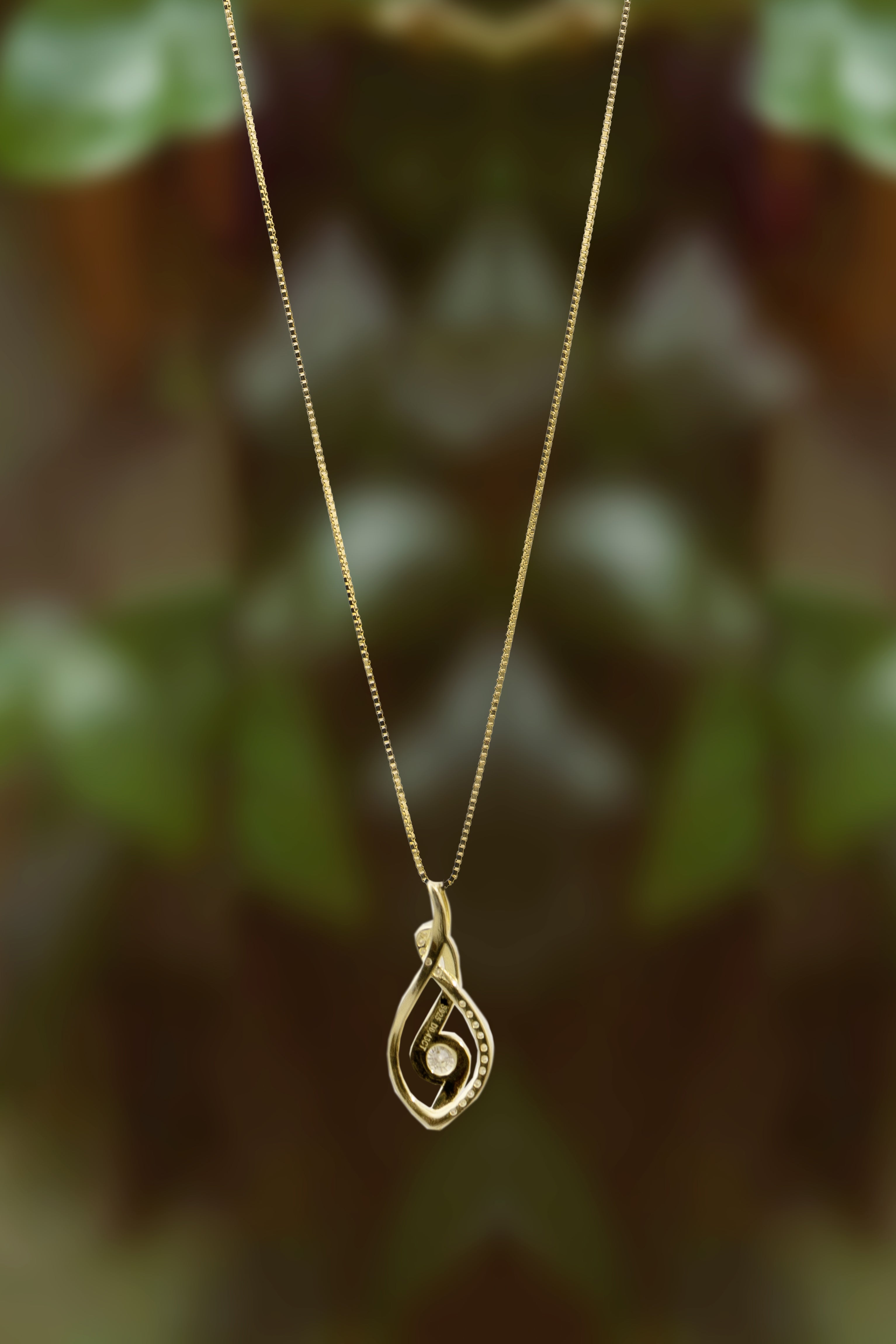 Exquisite Pendant Necklace with 1Carat Moissanite  Necklace 