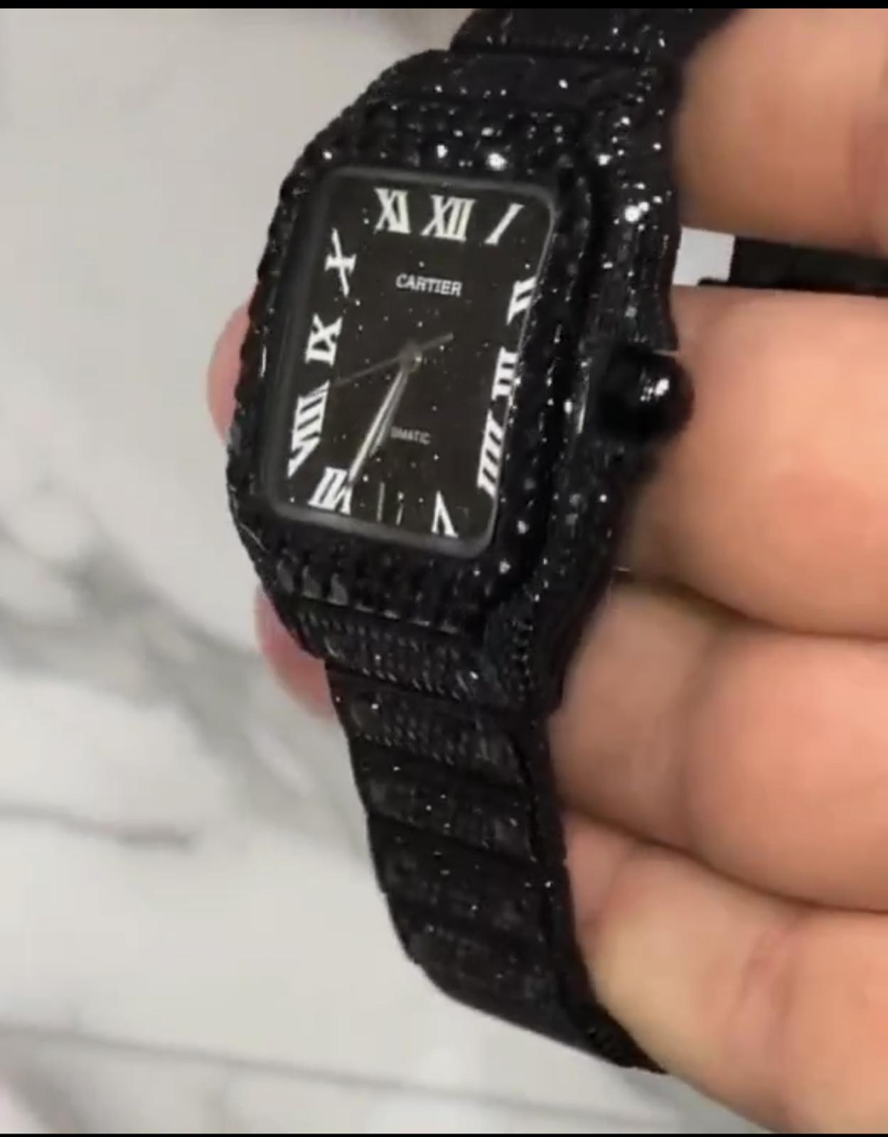 Stainless Steel 41mm 26 Carat Moissanite Watch (Special Order) Secondary image