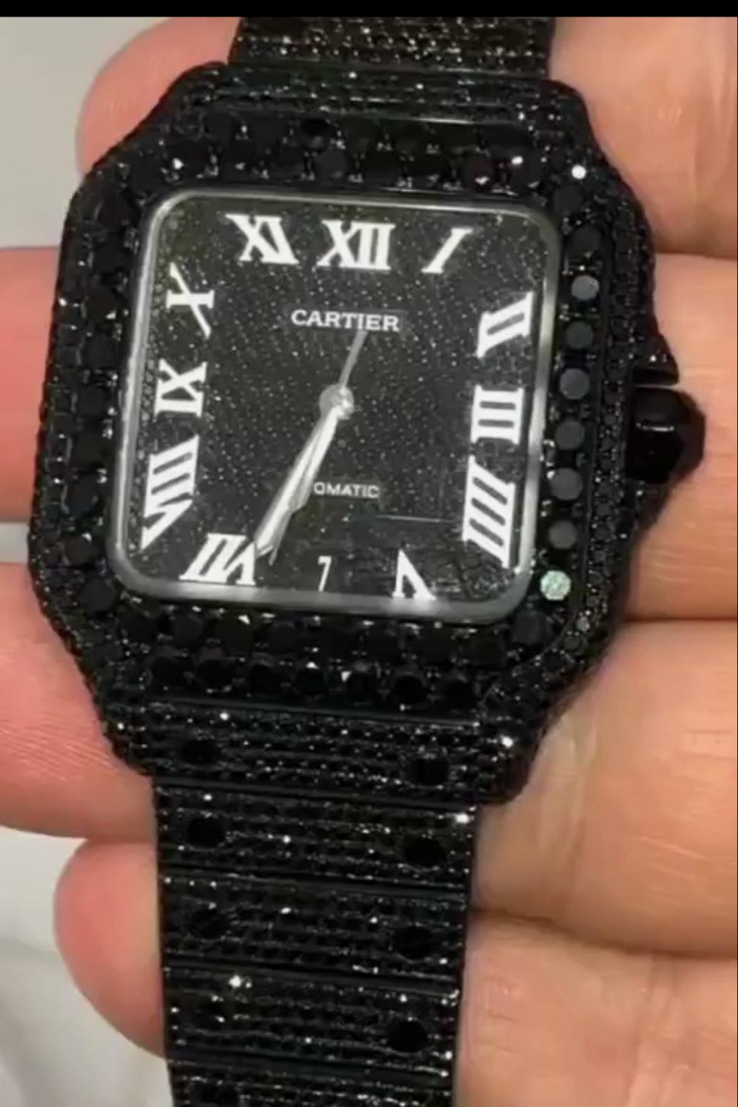 Stainless Steel 41mm 26 Carat Moissanite Watch (Special Order) Main image