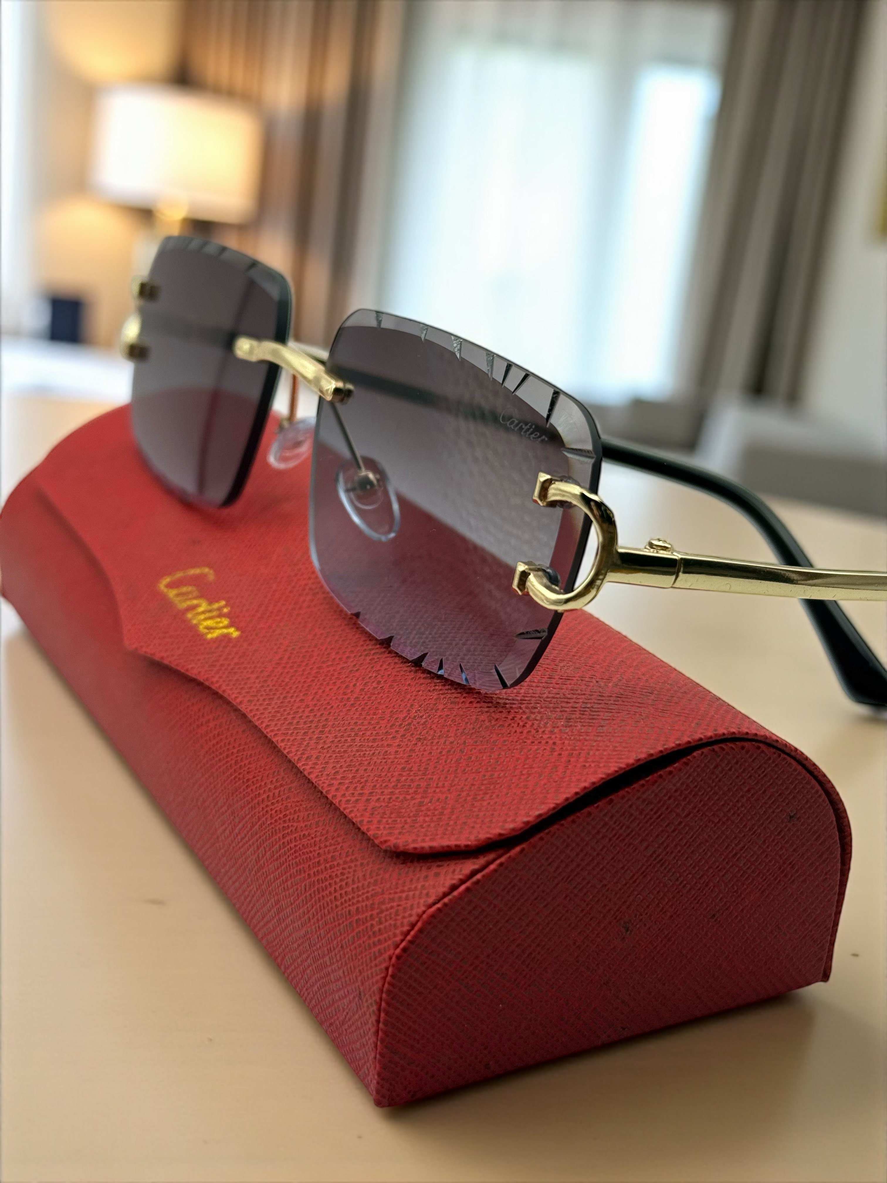 Cartier Diamond Cut Big C Sunglasses (First Copy) 17002