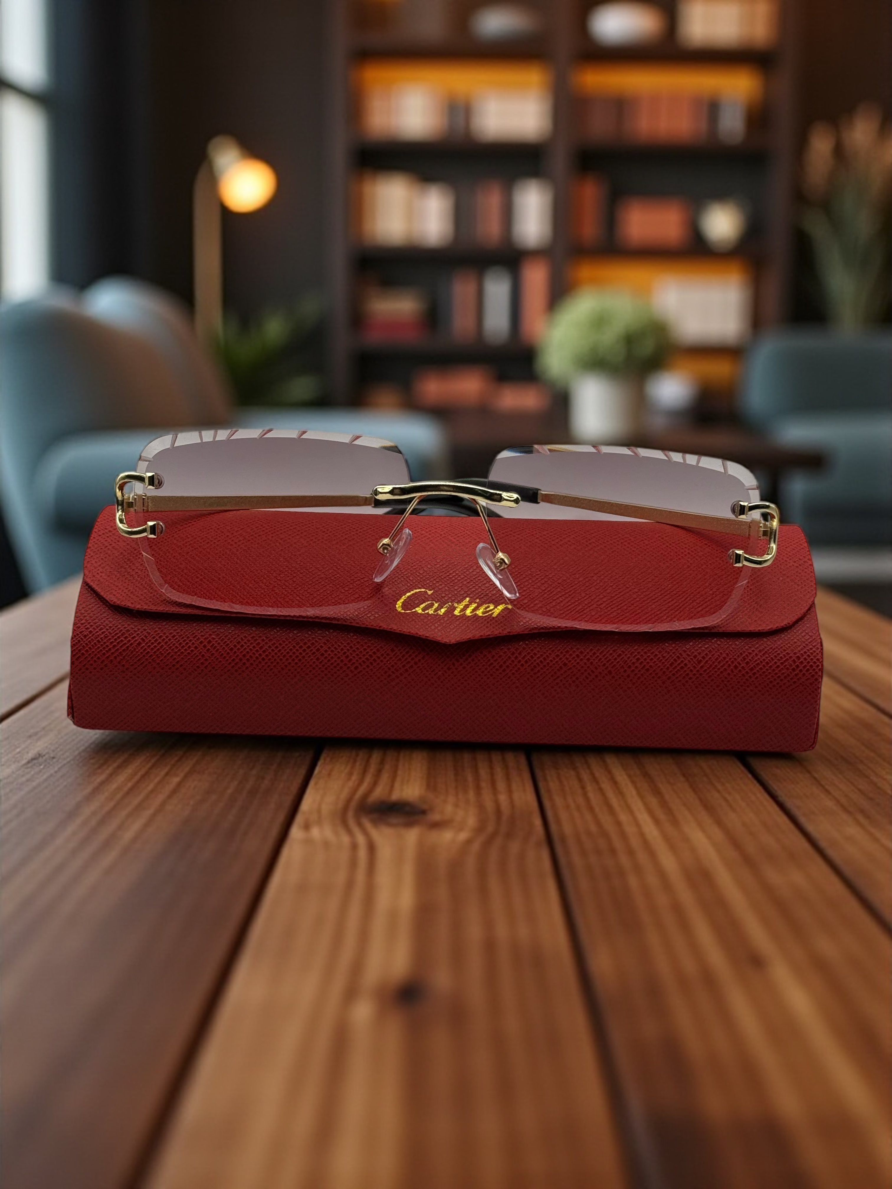 Cartier Diamond Cut Big C Sunglasses (First Copy) 17001
