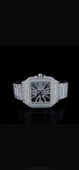 Stainless Steel 41mm Moissanite Watch