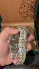 AP Stainless Steel 41mm Automatic Moissanite Watch