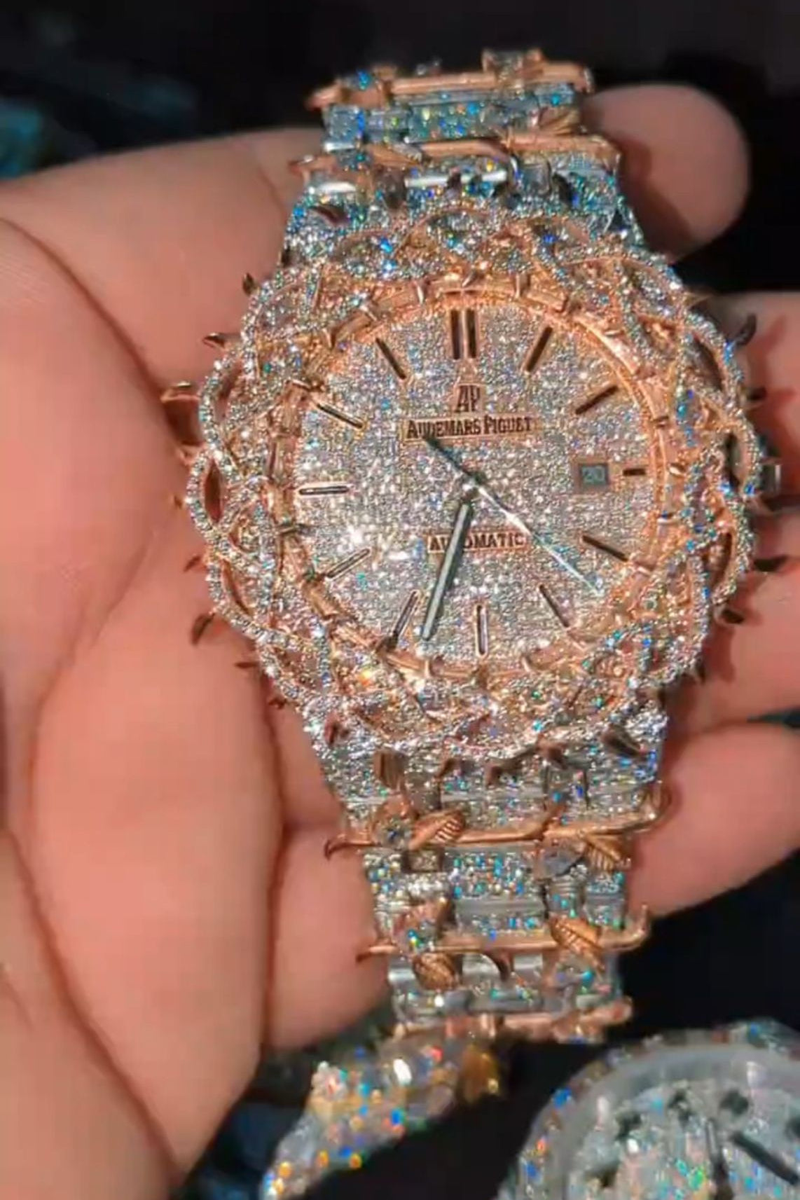 AP Thor Fully Custom Stainless Steel 41mm Moissanite Watch Main image