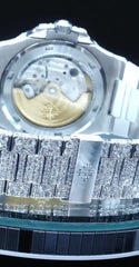 Stainless Steel 41mm 26 carat Moissanite Watch