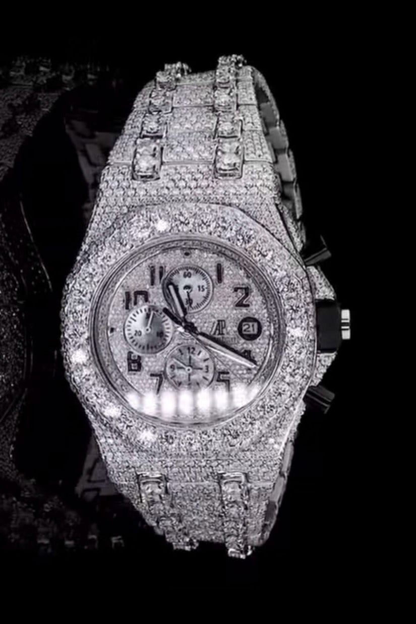 AP Fully  Stainless Steel 41mm Moissanite Watch Main image
